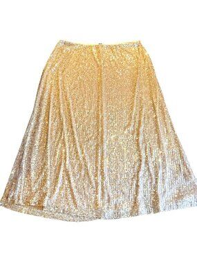 Old Navy Womens 2X Sequin Maxi Skirt Glam Party Occasion Formal NYE Sparkle
